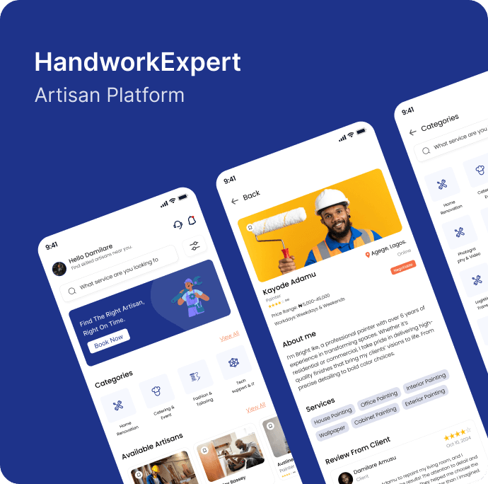 HandworkExpert App — Artisan Platform